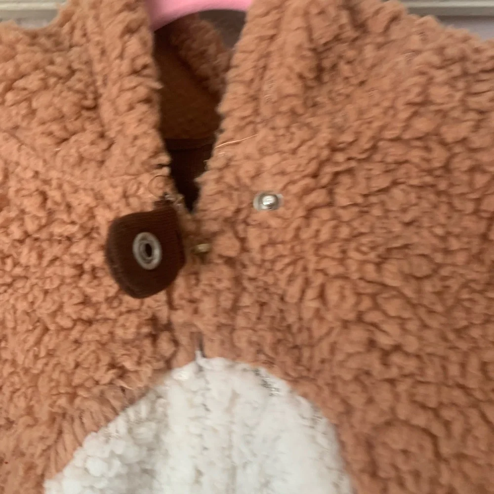 Rudolph Fleece onesie  zip pajamas Christmas hooded size 4